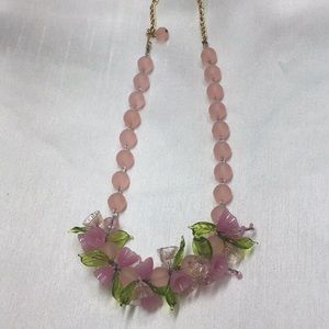 Vintage Genuine Glass & Lucite Necklace